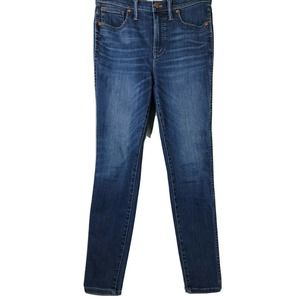 Madewell 10" High-Rise Skinny Size 28 Stretch Medium Faded Wash Denim Jeans